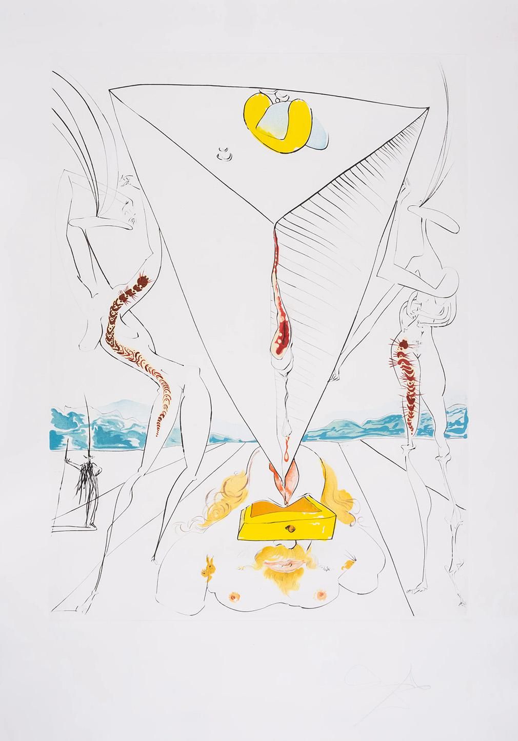 Salvador Dali Le Tricorne (portfolio) (Signed Print) 1958