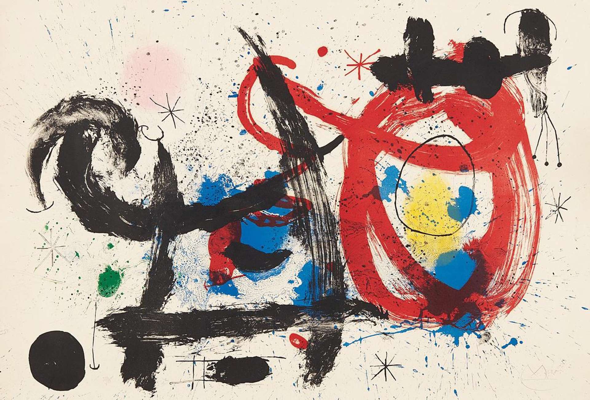 Joan Miró: Le Cheval Ivre - Signed Print
