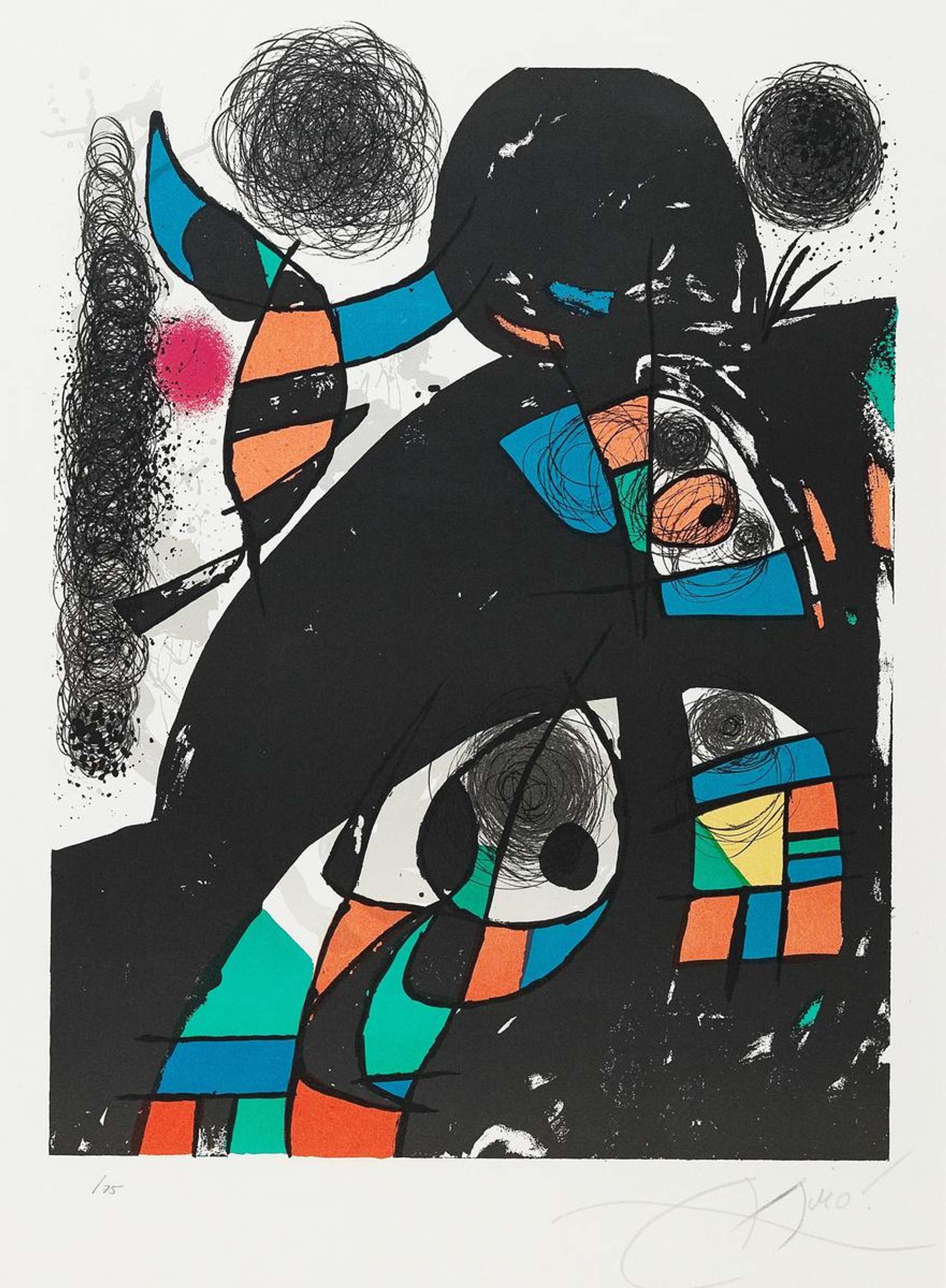 San Lazzaro Et Ses Amis - Signed Print by Joan Miró 1975 - MyArtBroker