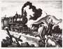 Thomas Hart Benton: Slow Train Through Arkansas - Signed Print