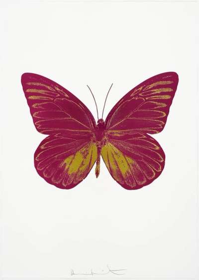 The Souls I (fuchsia pink, oriental gold) - Signed Print by Damien Hirst 2010 - MyArtBroker
