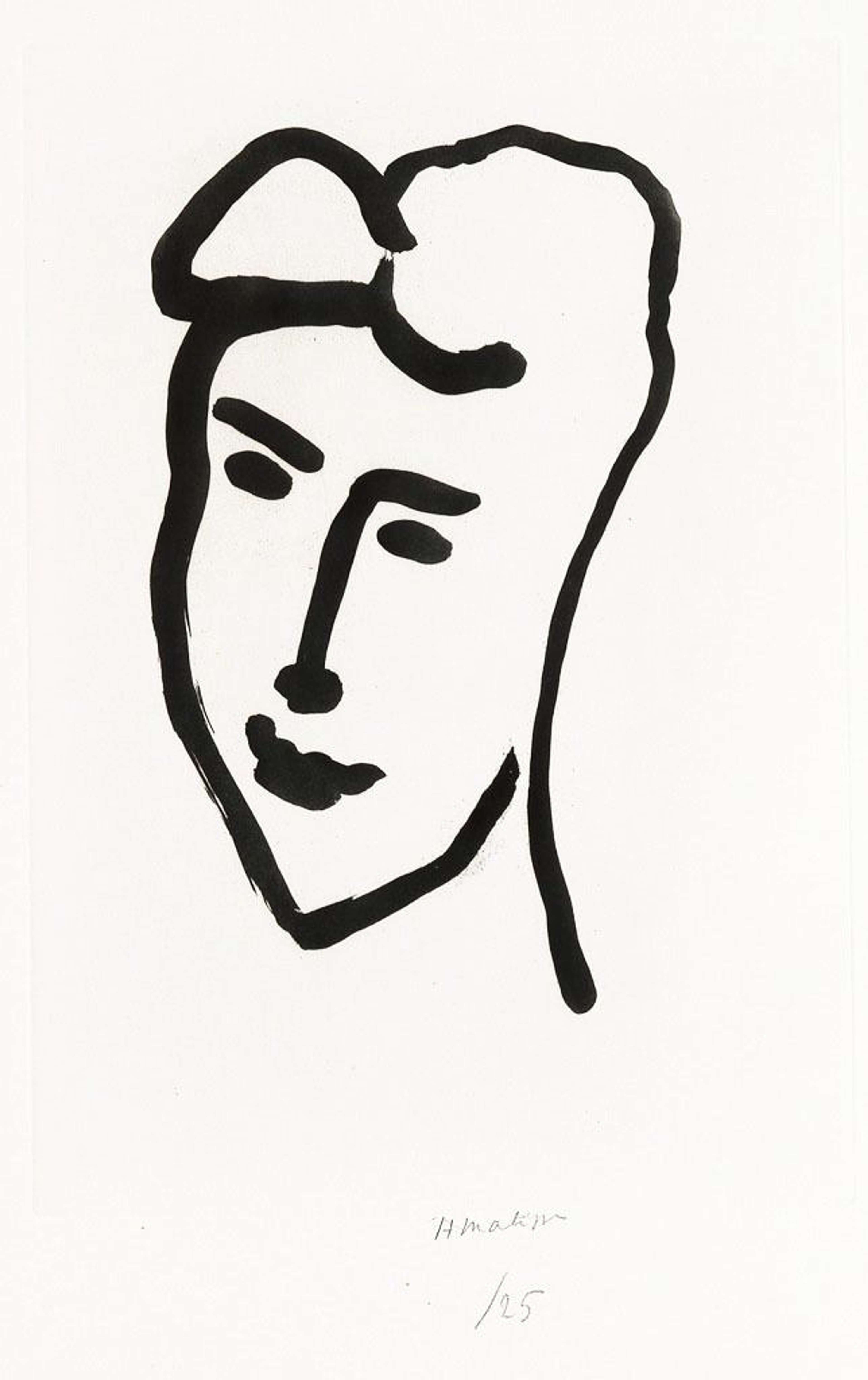 Visage De Jeune Femme - undefined by Henri Matisse 1948 - MyArtBroker