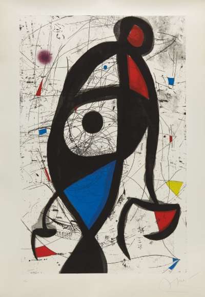 La Contre-Balancée - Signed Print by Joan Miro 1975 - MyArtBroker