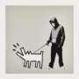Banksy: Choose Your Weapon (queue jumping grey) - Signed Print