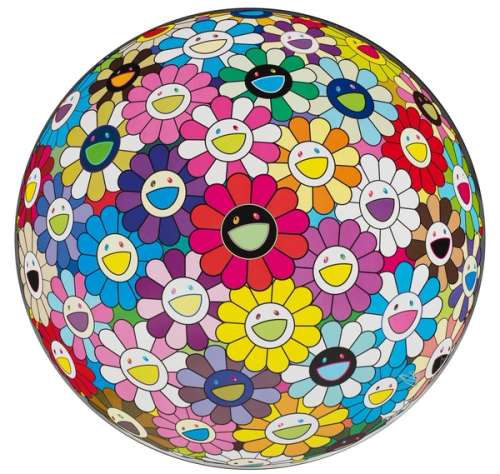 Takashi Murakami Flower Ball: Multicolour (Signed Print) 2014