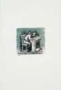 Henry Moore: Girl Seated At Desk VI - Signed Print