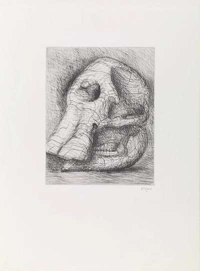 Elephant Skull XVII - Signed Print by Henry Moore 1970 - MyArtBroker