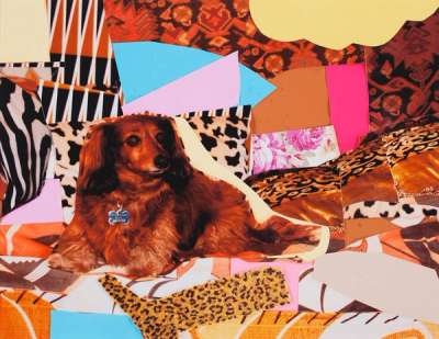 Portrait De Priscilla Petit Chien - Signed Print by Mickalene Thomas 2012 - MyArtBroker