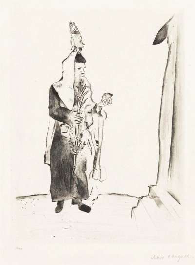 Der Rabbi (Mein Leben) - Signed Print by Marc Chagall 1922 - MyArtBroker