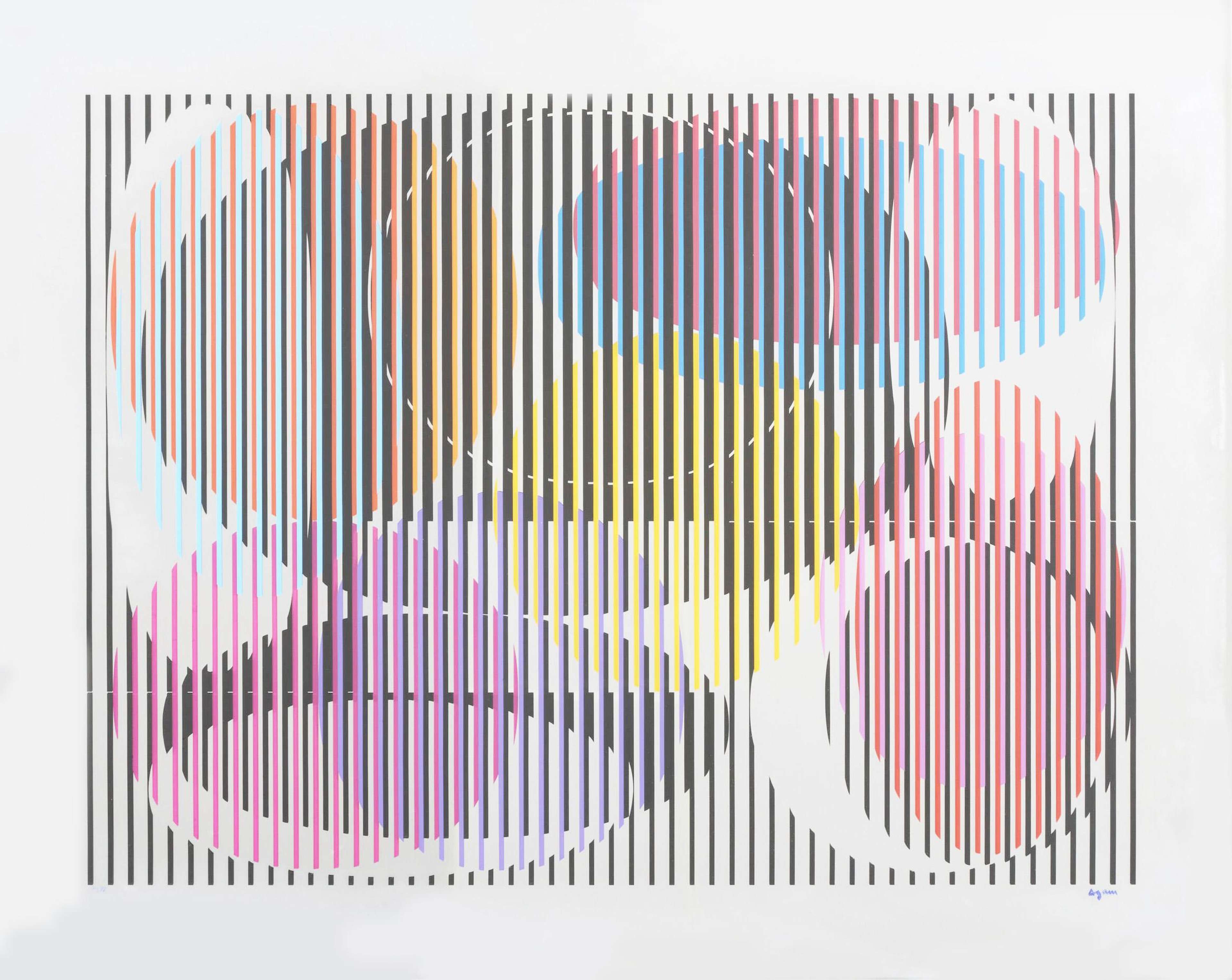 Cosmic Relationship - Signed Print by Yaacov Agam 1980 - MyArtBroker