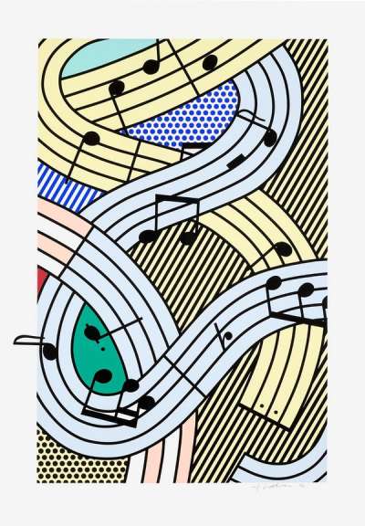 Composition III - Signed Print by Roy Lichtenstein 1996 - MyArtBroker