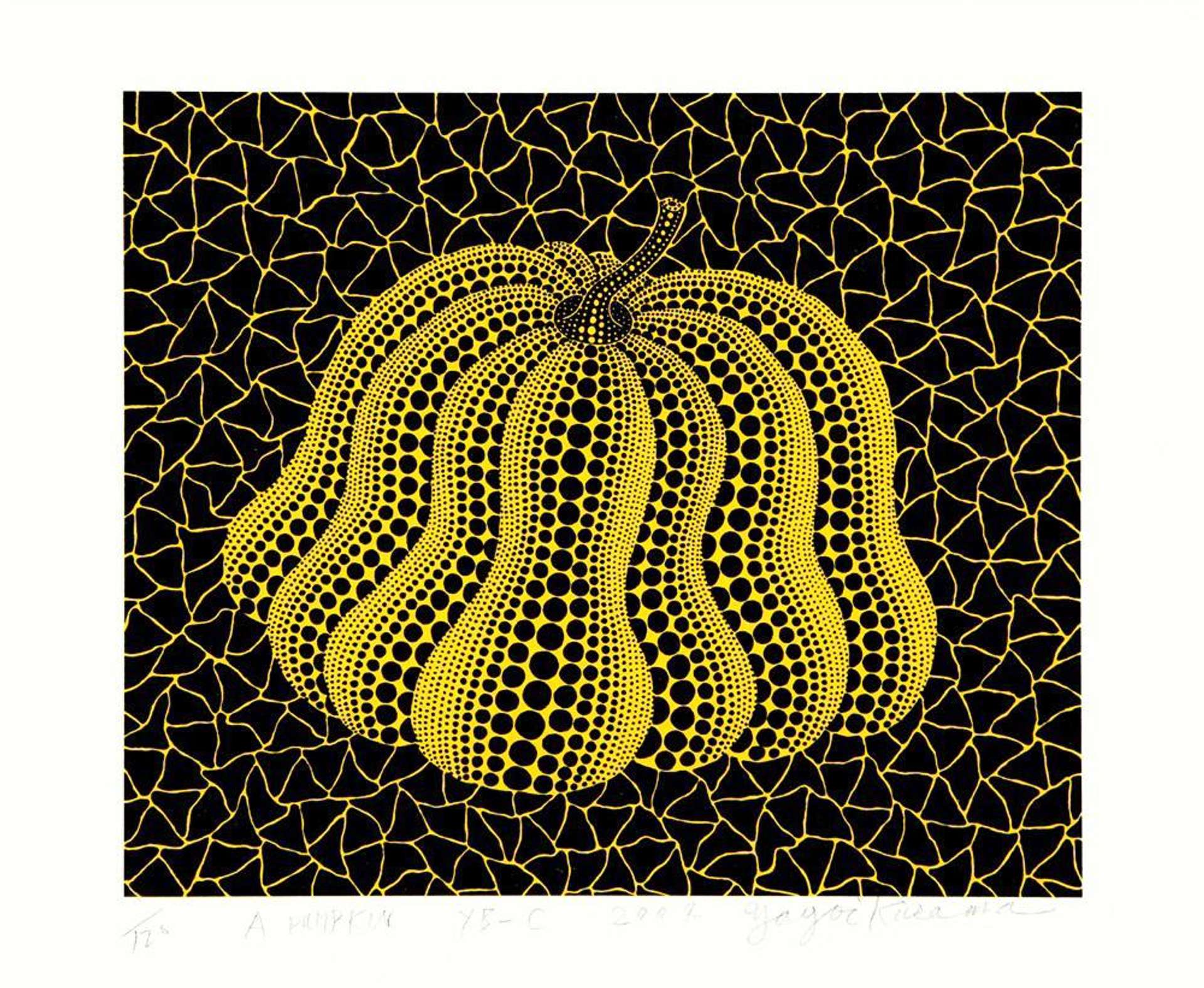 Yayoi Kusama: Pumpkin (YB-C) - Signed Print