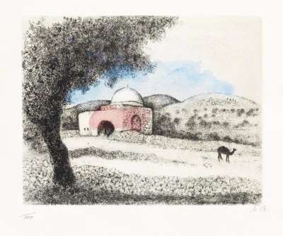 La Tombe De Rachel (La Bible) - Signed Print by Marc Chagall 1958 - MyArtBroker
