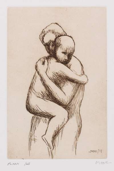 Mother And Child 30 - Signed Print by Henry Moore 1983 - MyArtBroker