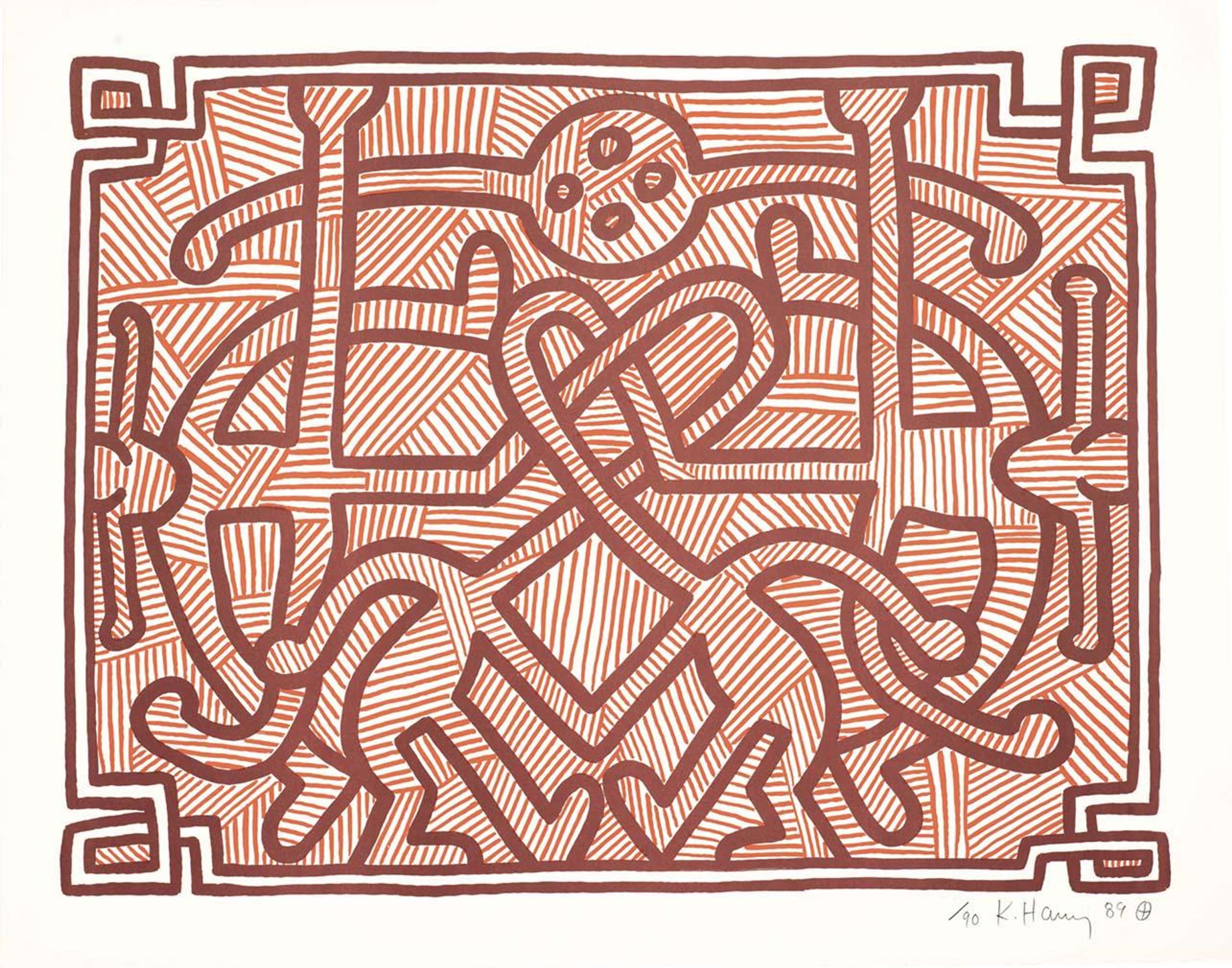 Chocolate Buddha 2 by Keith Haring