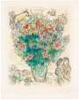 Marc Chagall: Bouquet Multicolore - Signed Print