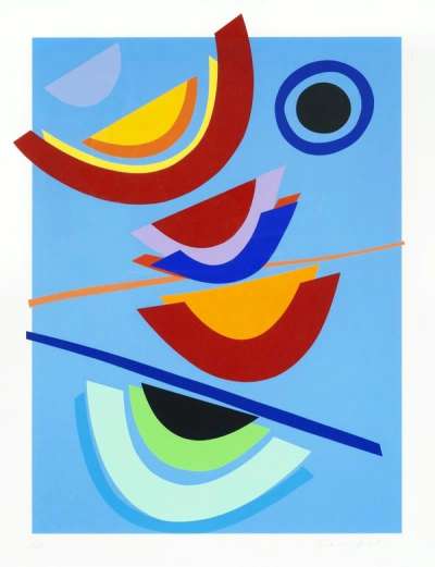 Blue Circle - Signed Print by Sir Terry Frost 2002 - MyArtBroker
