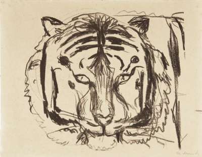 Tiger - Signed Print by Edvard Munch 1909 - MyArtBroker