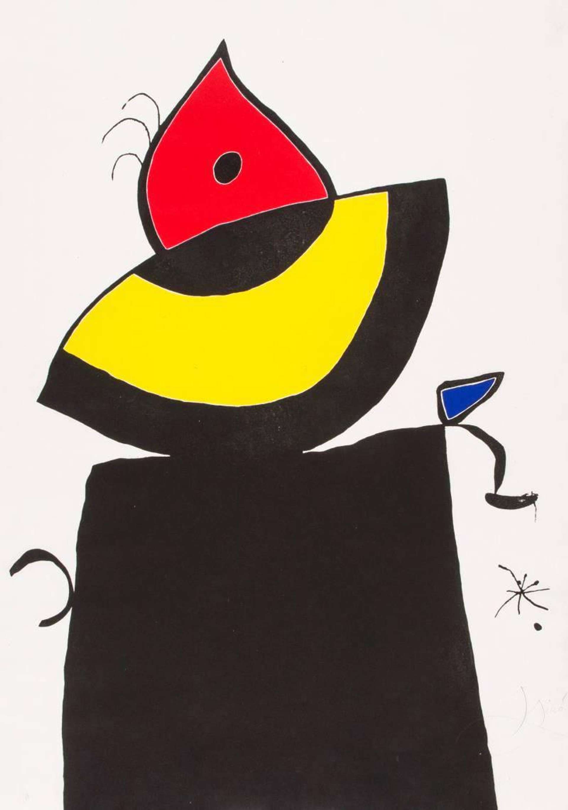 Plate V (Quatre Colors Aparien El Mon) - Signed Print by Joan Miró 1975 - MyArtBroker