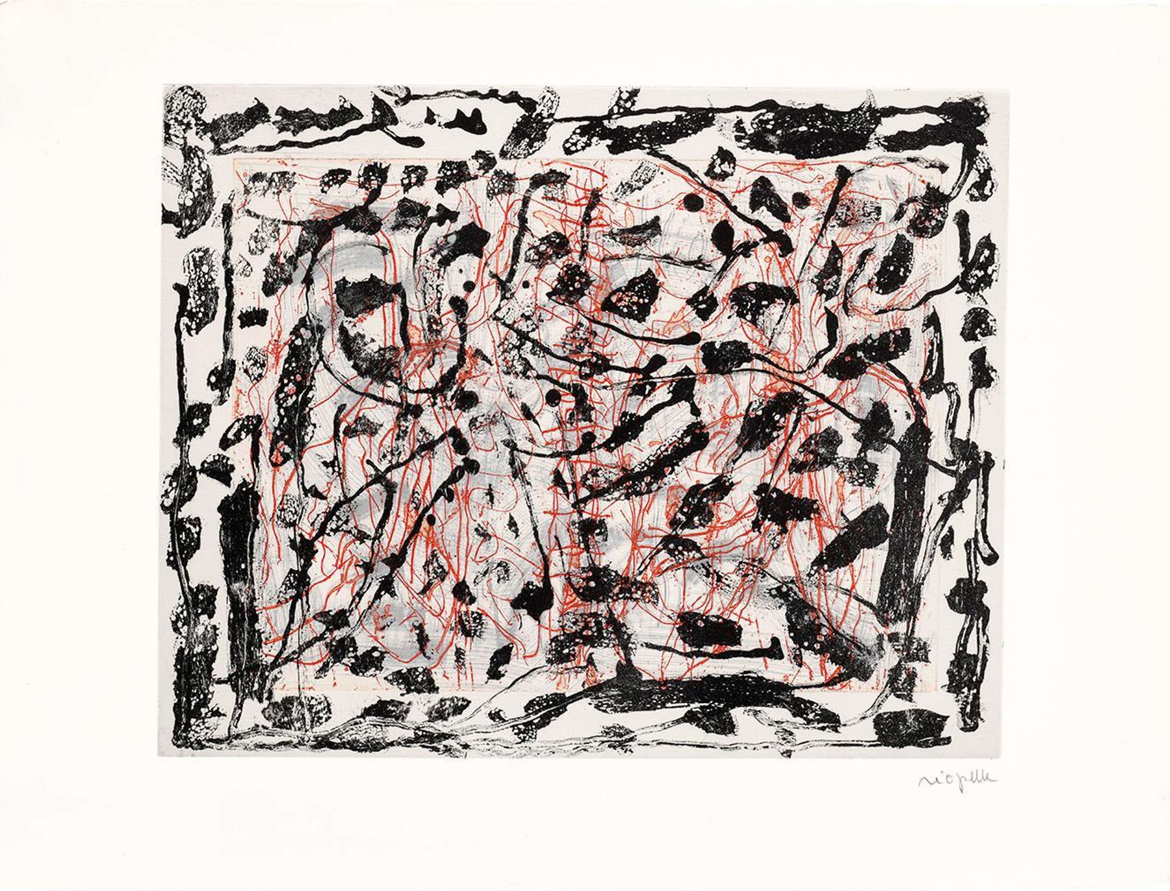 Les Mouches À Marier No. 7 - Signed Print by Jean-Paul Riopelle 1985 - MyArtBroker