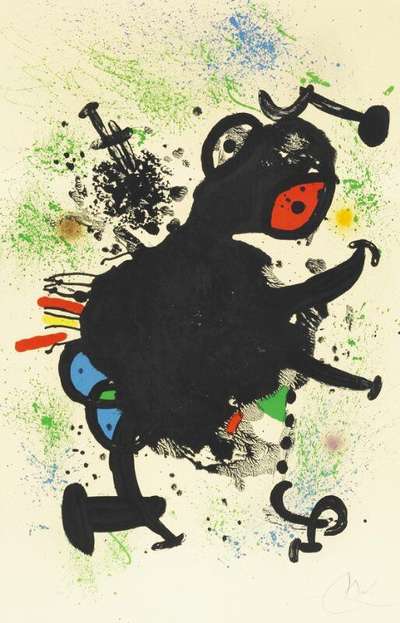 Joan Miró: La Rhinocérine - Signed Print