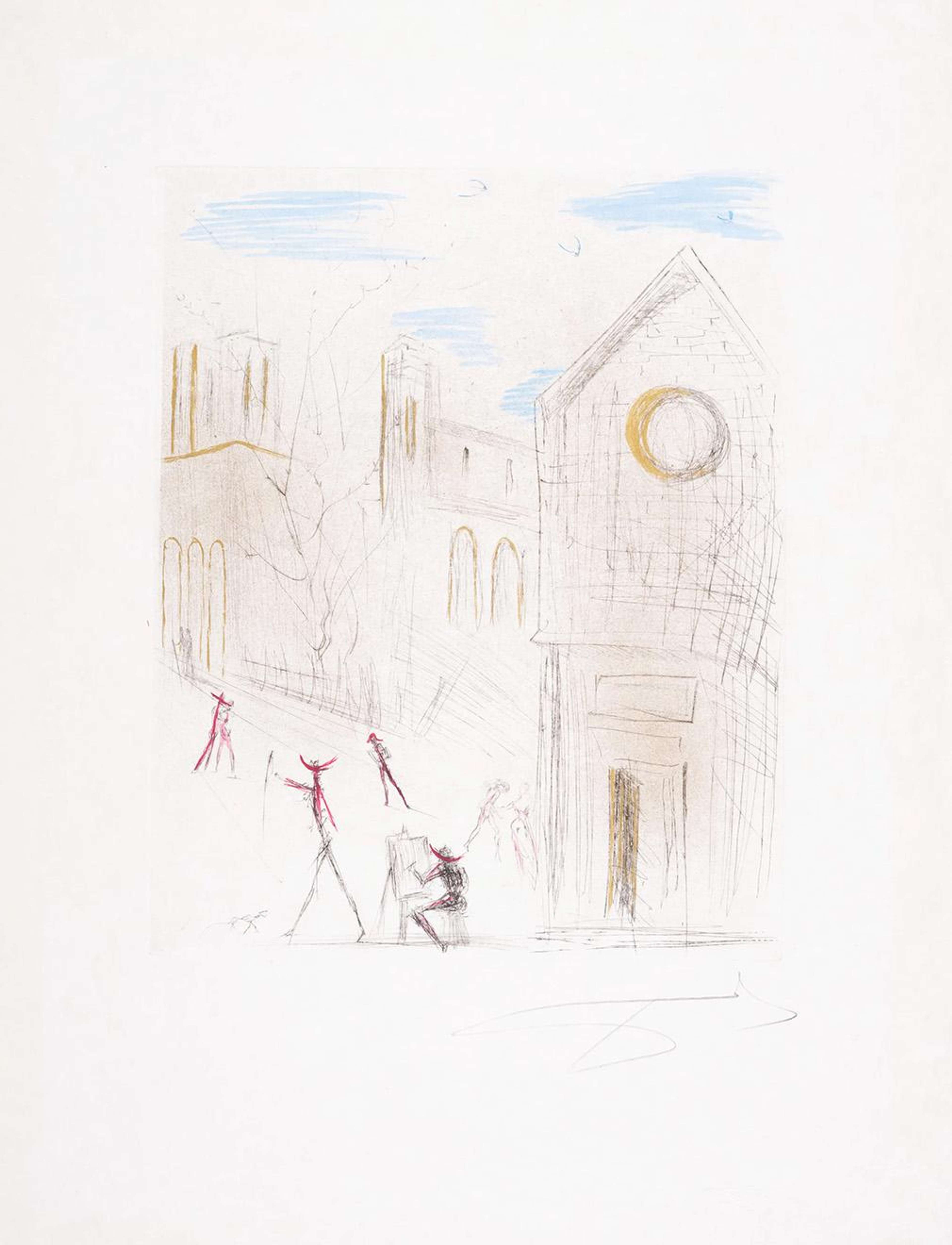 St Julien-Le-Pauvre - Signed Print by Salvador Dali 1971 - MyArtBroker