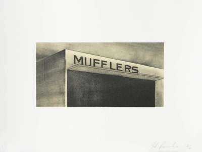 Mufflers - Signed Print by Ed Ruscha 1996 - MyArtBroker