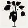 Donald Sultan: Black Tulips And Vase - Signed Print