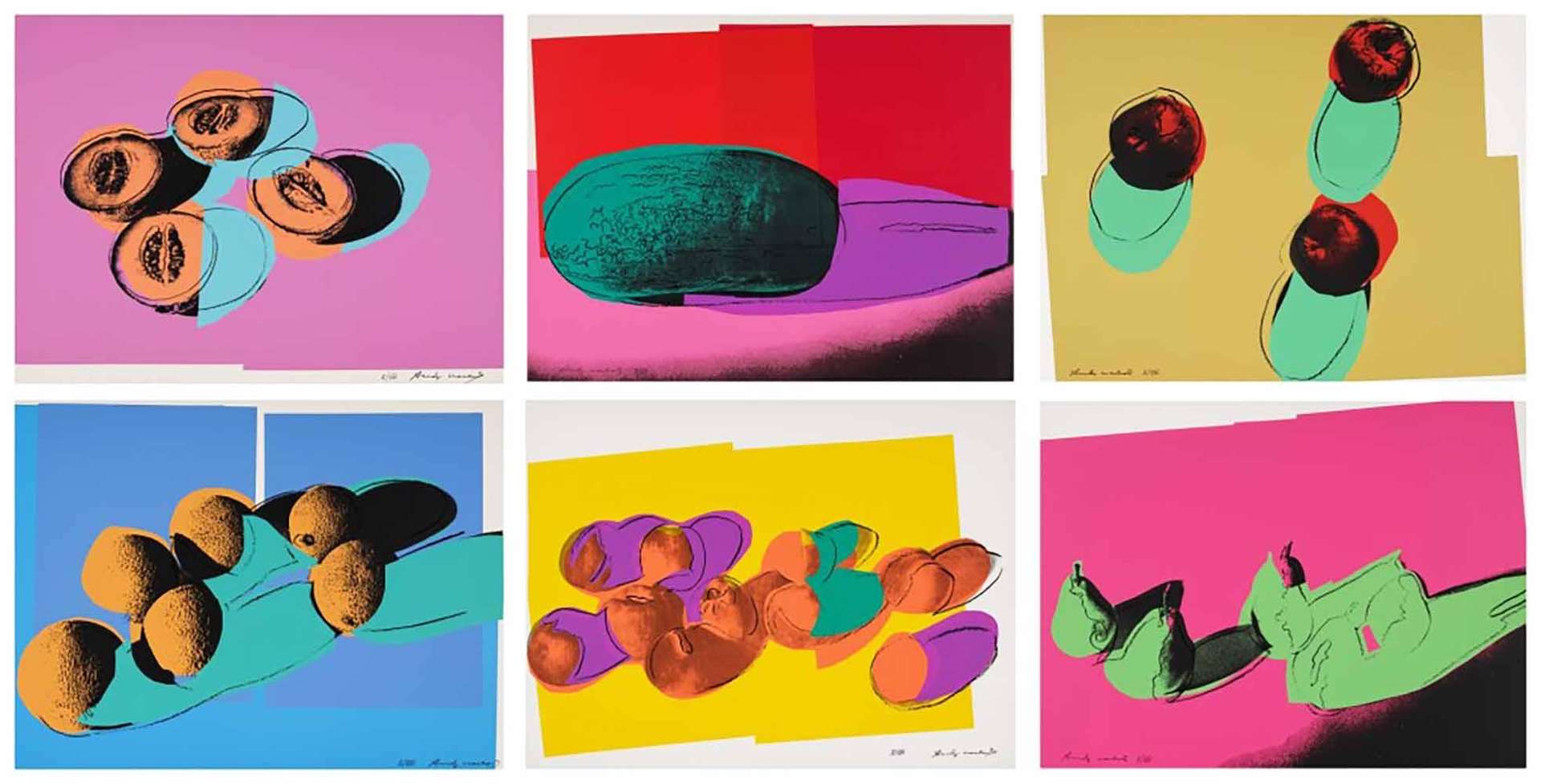 Space Fruit (complete set) - Signed Print by Andy Warhol 1979 - MyArtBroker