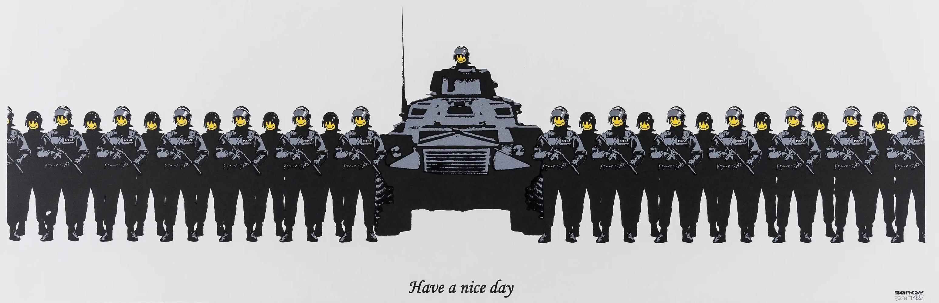 Banksy Have A Nice Day (Anarchist Book Fair) (Signed Print) 2003