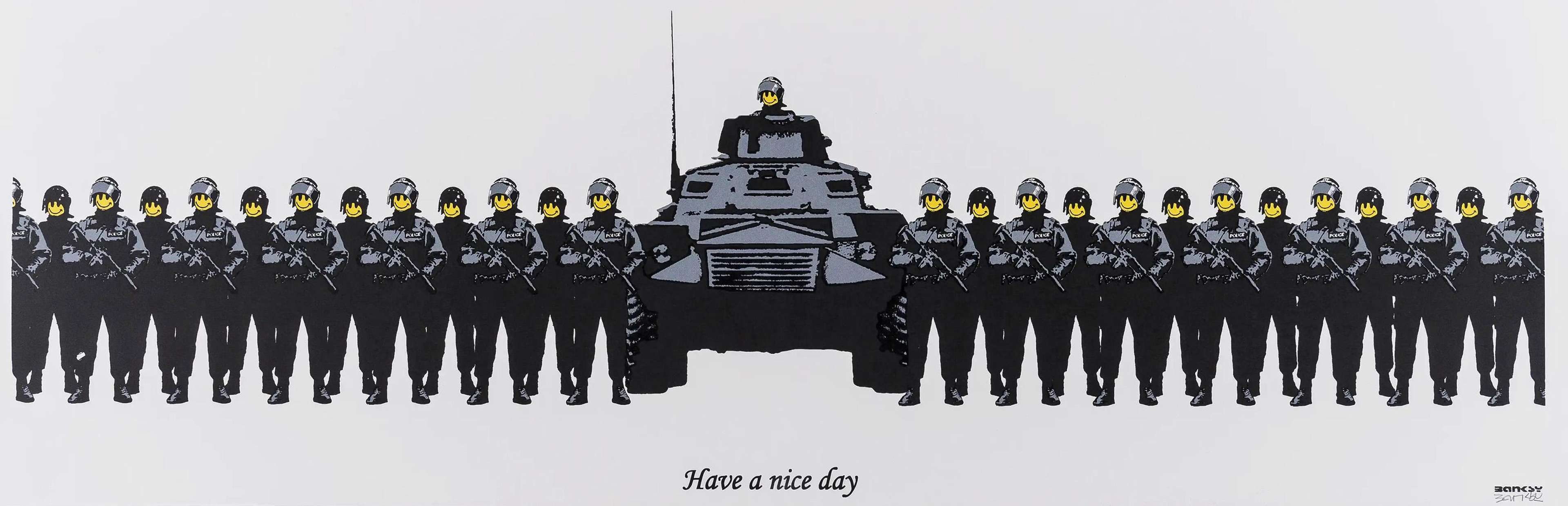 Have A Nice Day (Anarchist Book Fair) - Signed Print by Banksy 2003 - MyArtBroker
