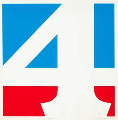 Robert Indiana: The American Four - Signed Print