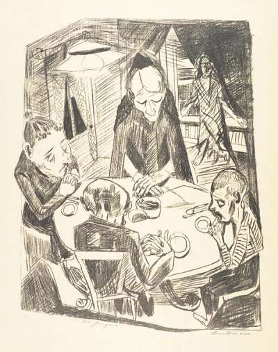 Der Hunger - Signed Print by Max Beckmann 1919 - MyArtBroker