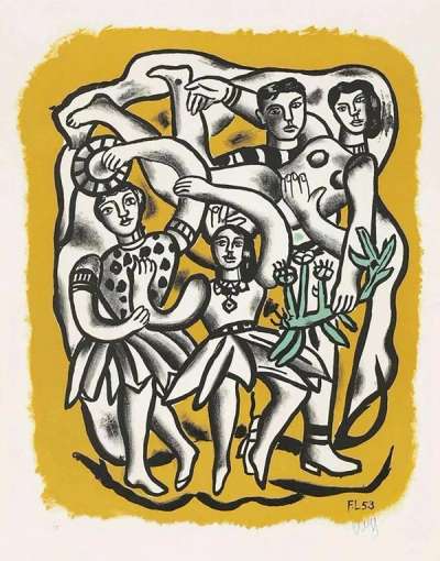 Les Danseuses - Signed Print by Fernand Leger 1954 - MyArtBroker