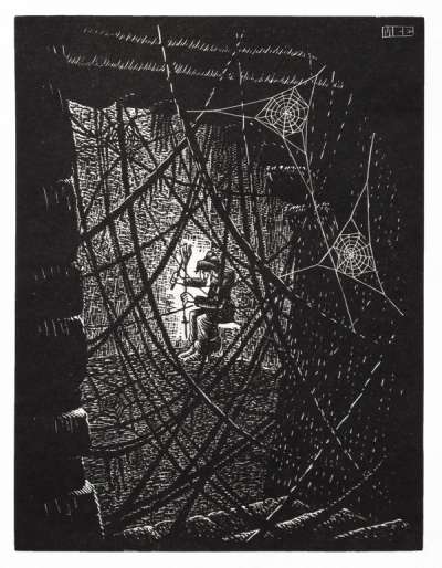 Cobwebs - Signed Print by M. C. Escher 1931 - MyArtBroker
