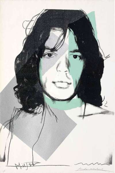 Andy Warhol: Mick Jagger (F. & S. II.138) - Signed Print