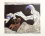 Maqbool Husain: Untitled III (Mother Teresa And Child) - Signed Print