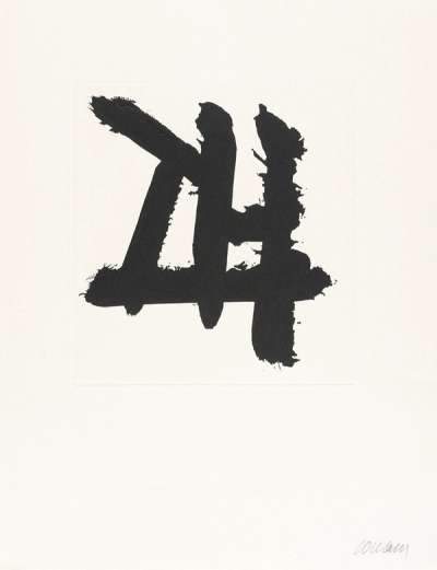 Eau-Forte XXXIV - Signed Print by Pierre Soulages 1978 - MyArtBroker