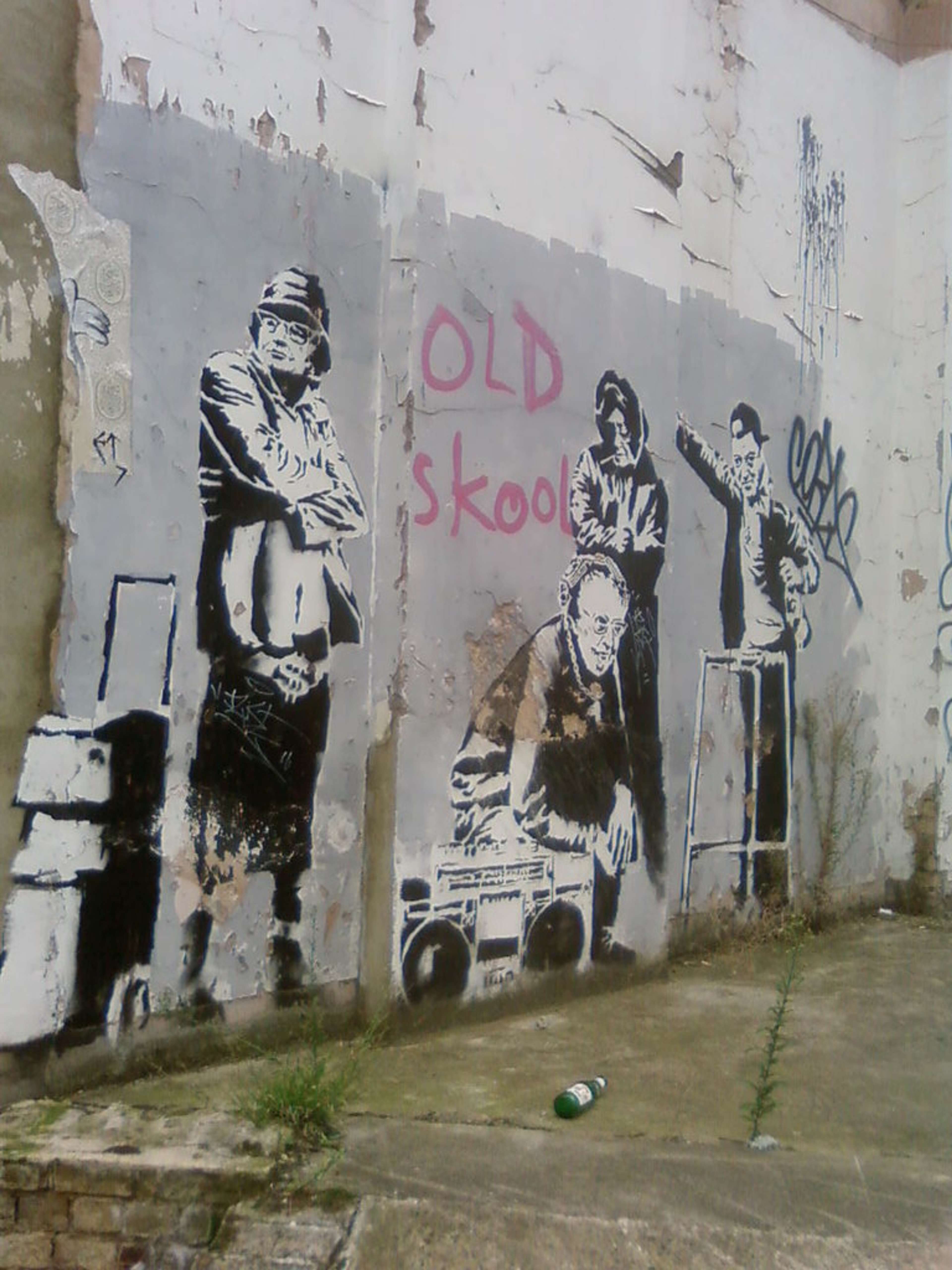 Old Skool Mural by Banksy