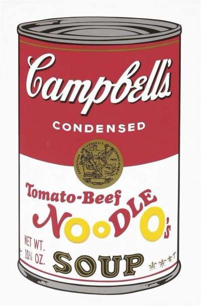 Andy Warhol: Campbell’s Soup II, Tomato Beef Noodle O’s, (F. & S. II.61) - Signed Print