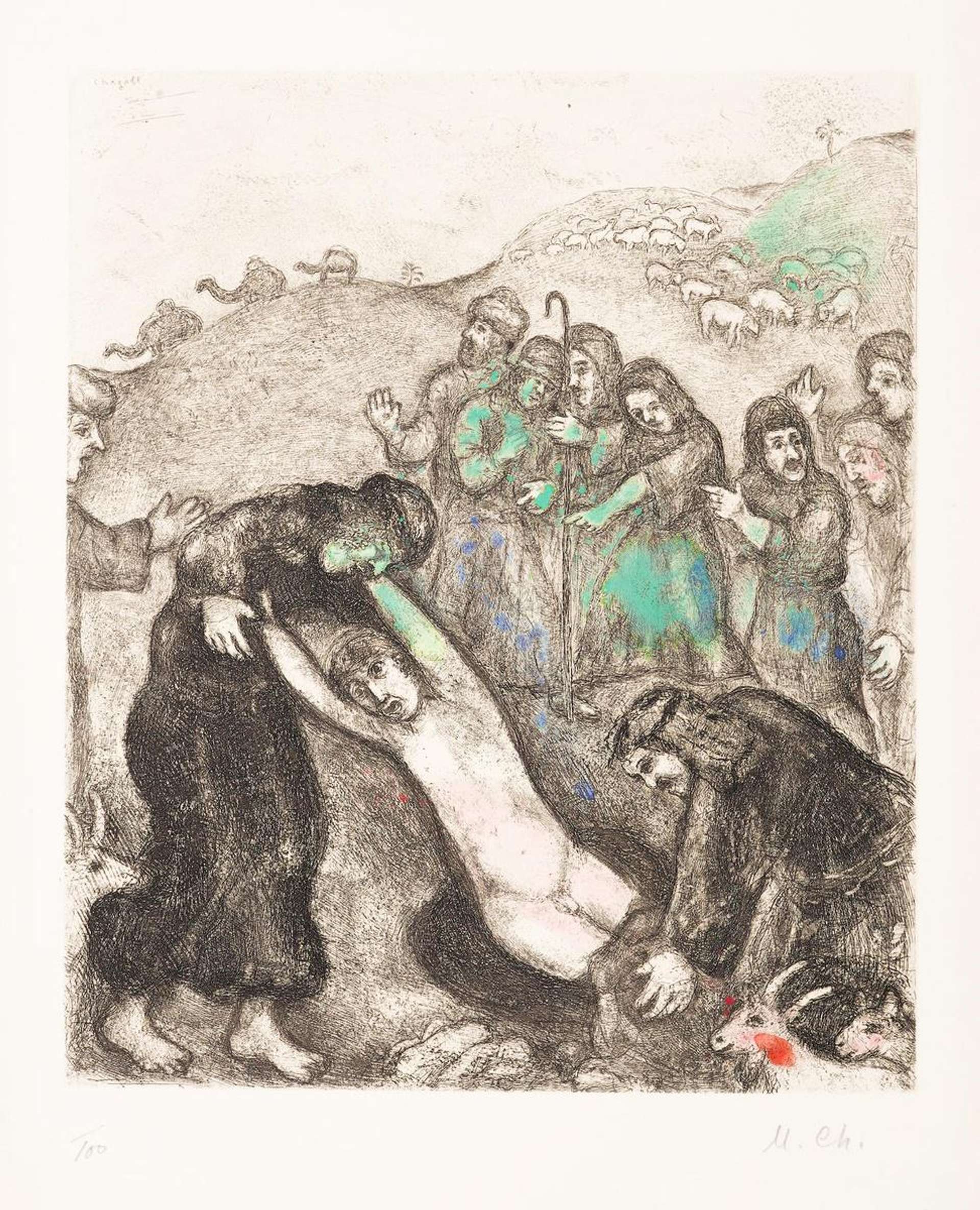 Joseph Et Ses Frères - Signed Print by Marc Chagall 1931 - MyArtBroker