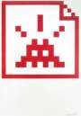 Invader: Space File (red) - Signed Print