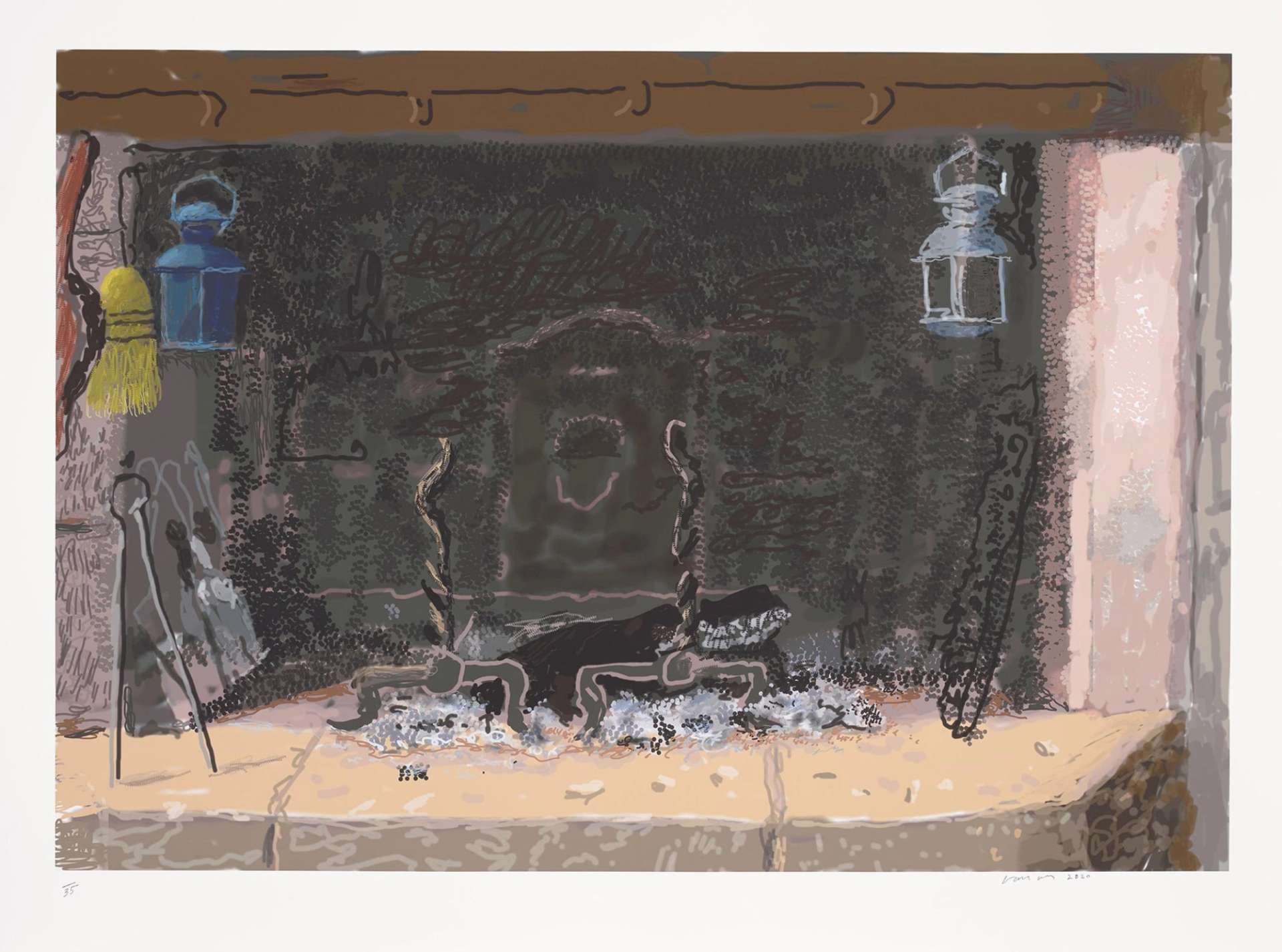 No Fire - Signed Print by David Hockney 2020 - MyArtBroker