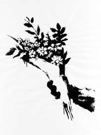 Banksy™ Flower Thrower - Print by Banksy 2019 - MyArtBroker