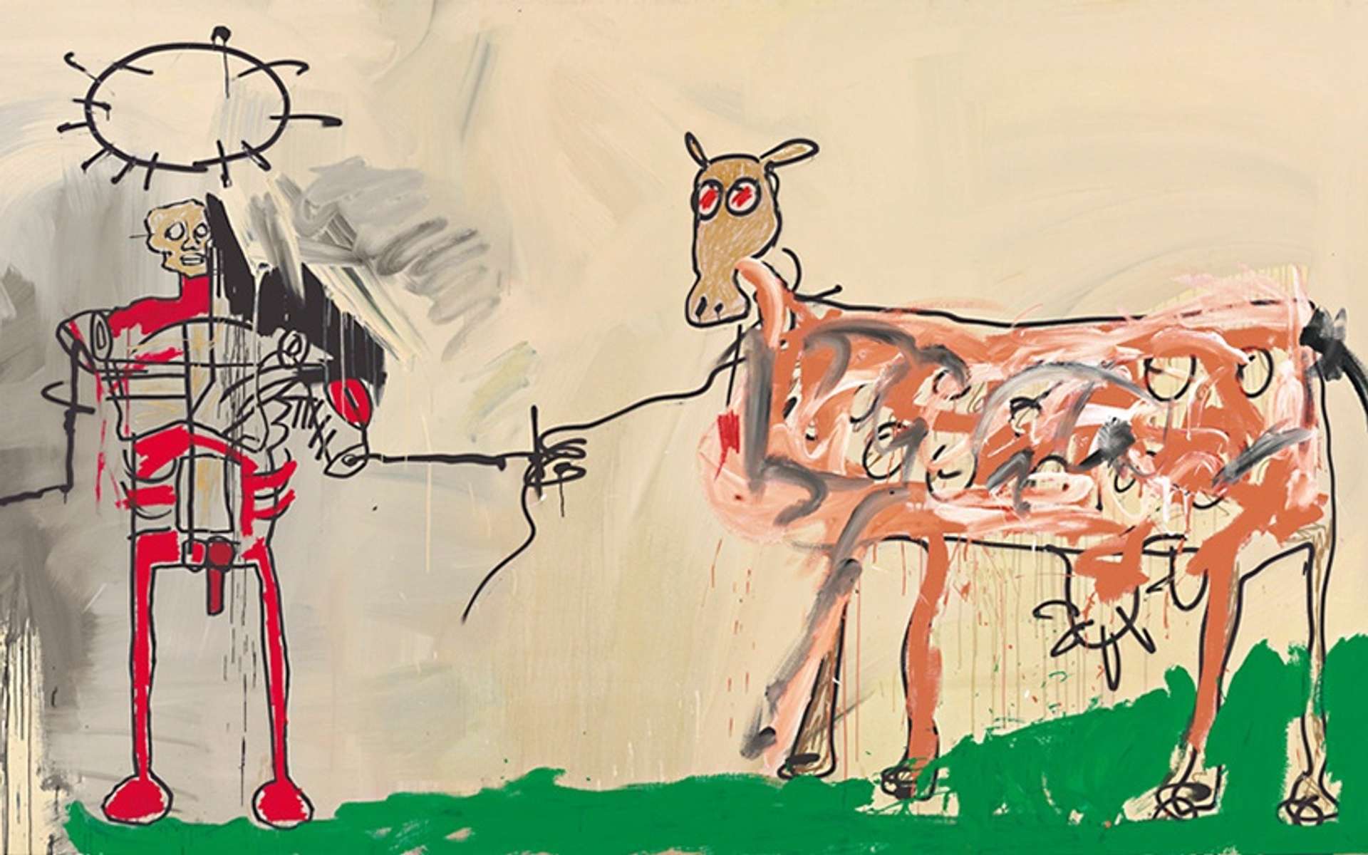 The Field Next To The Other Road by Jean-Michel Basquiat