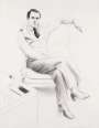 David Hockney: Nicholas Wilder - Signed Print