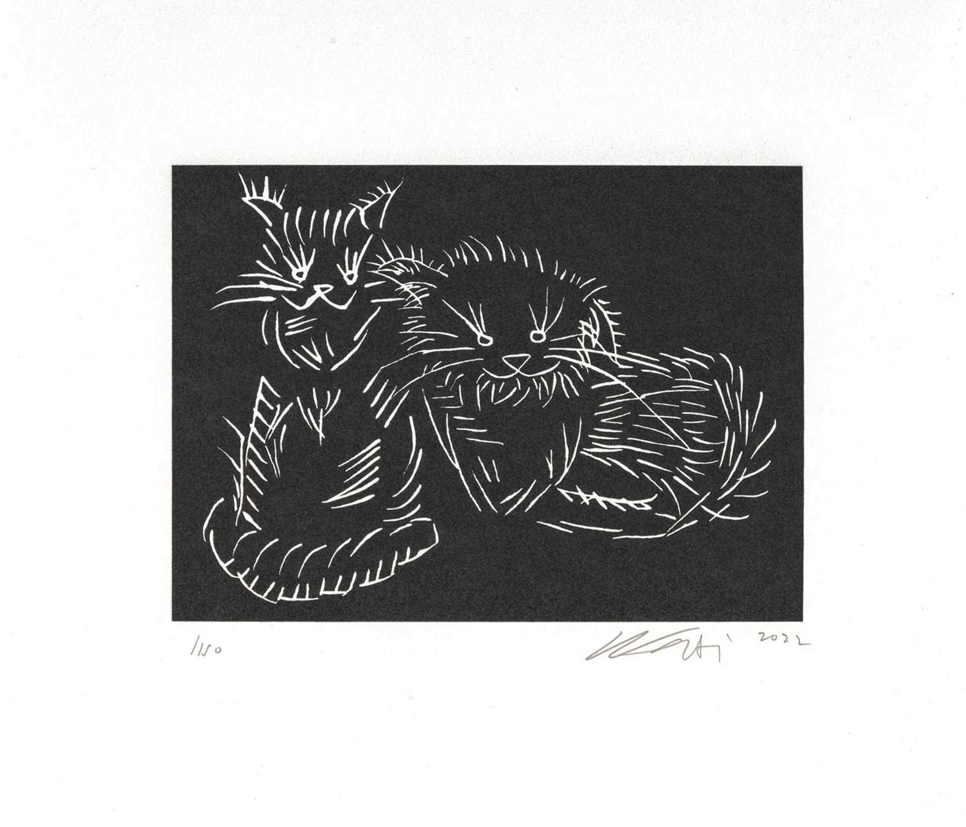 Cats (Black) - Signed Print by Ai Weiwei 2022 - MyArtBroker