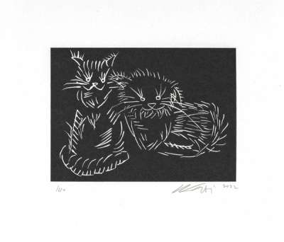 Cats (Black) - Signed Print by Ai Weiwei 2022 - MyArtBroker