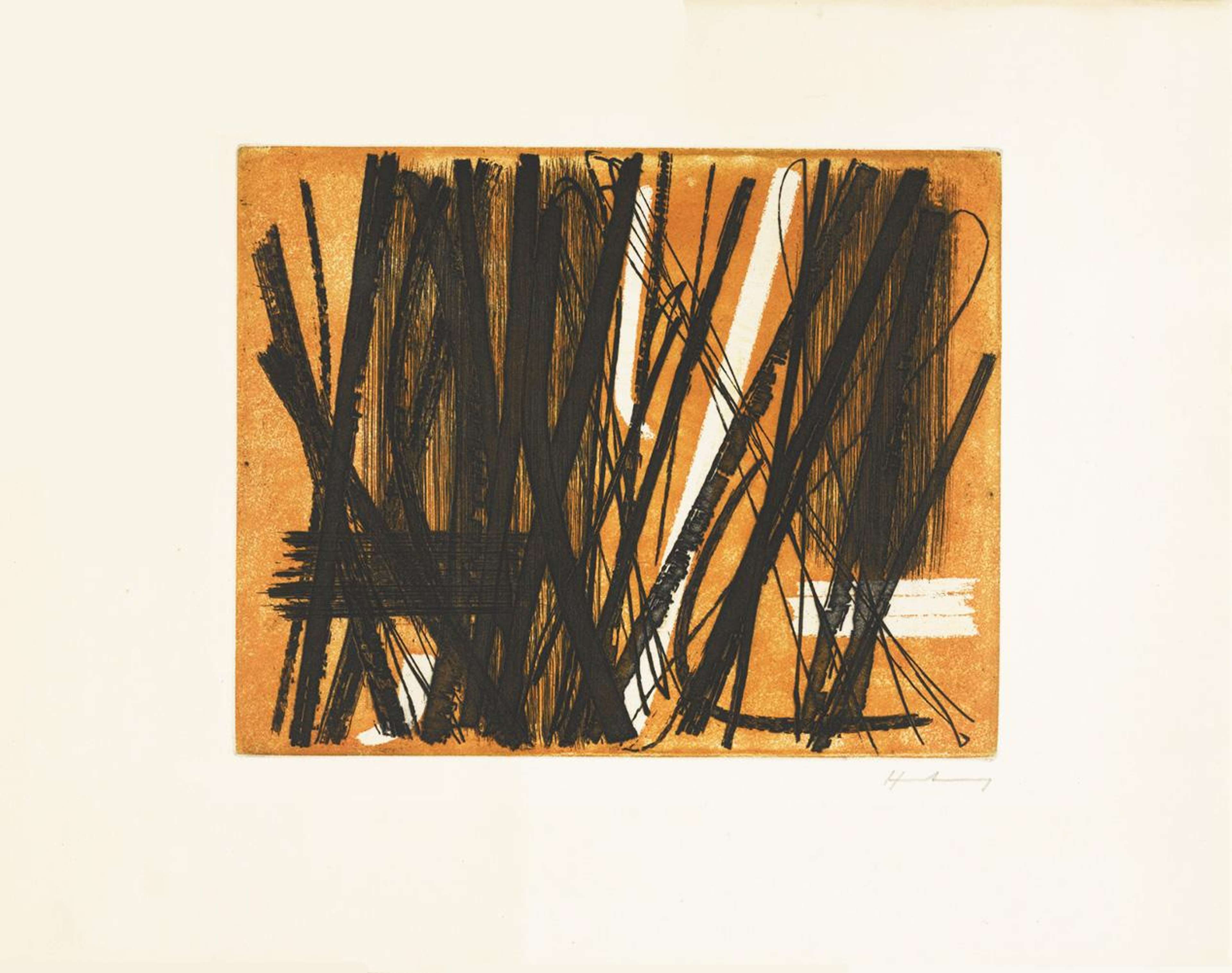 Gravure 5 - Signed Print by Hans Hartung 1953 - MyArtBroker