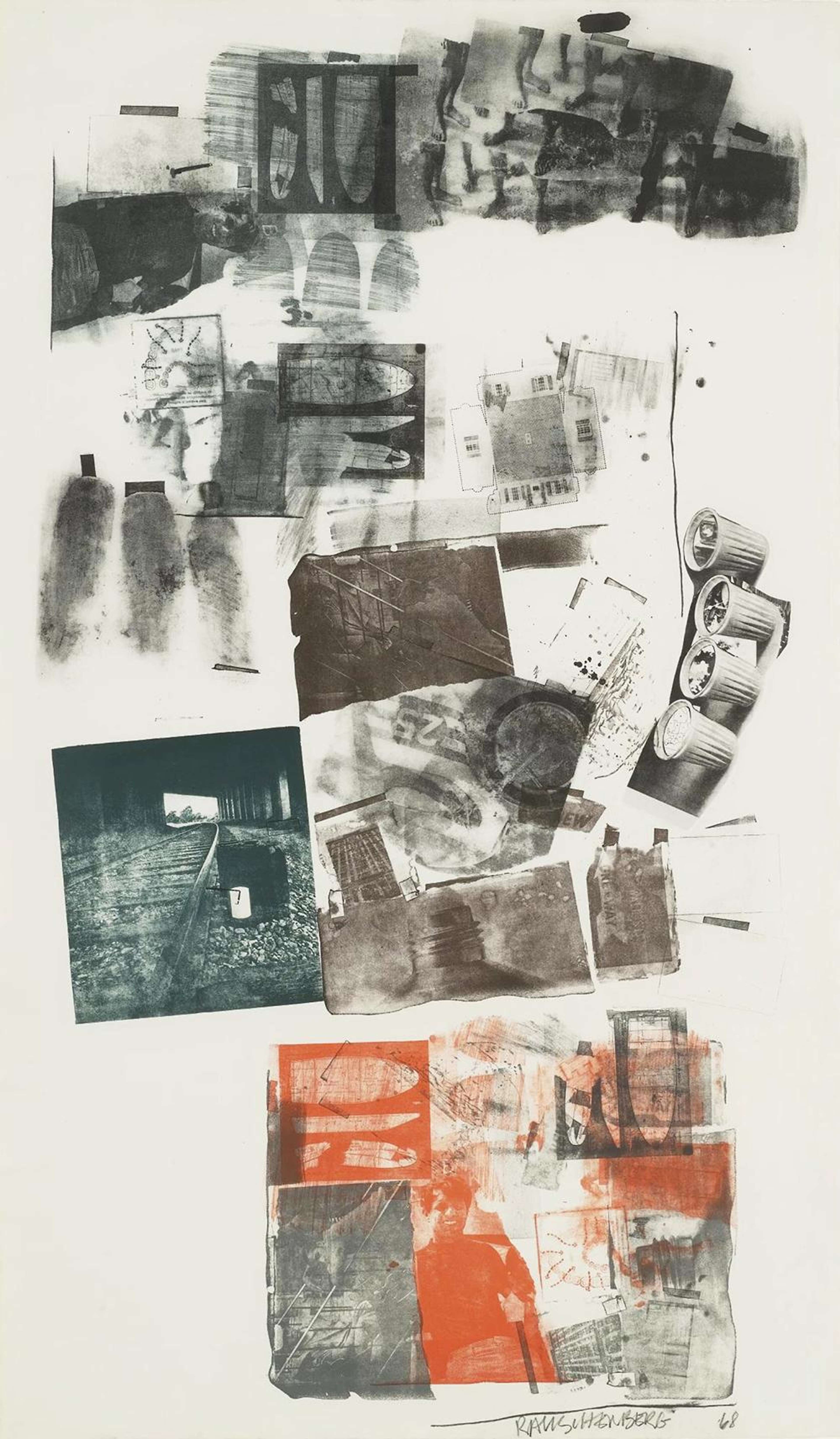 Water Stop - Signed Print by Robert Rauschenberg 1968 - MyArtBroker